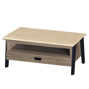 MUNA家居   H46灰橡色3.7尺石面大茶几   111X56X47cm