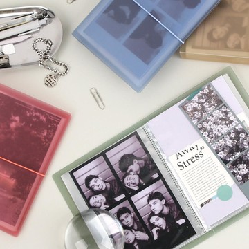 韓國wannathis透明綁帶4x6寸相簿簿四格相片貼紙明信片收納袋本集