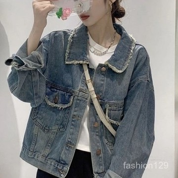 💛限時下殺💛【4304人收藏】牛仔外套女春秋2024新款夏季外套短款矮個子小衆百搭簡約夾剋上衣