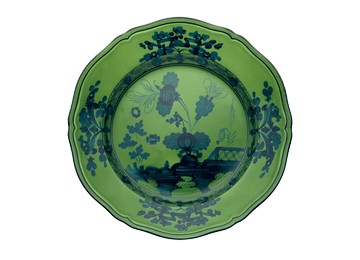 GINORI 1735 仿古花園 圓盤 綠