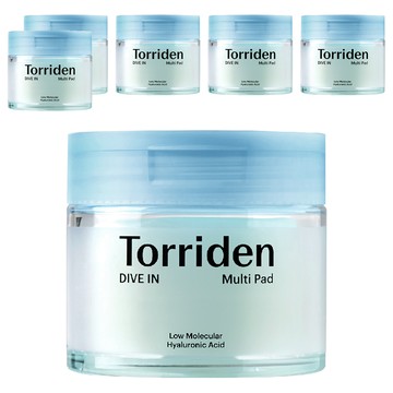 Torriden 台灣公司貨 5D微分子玻尿酸多效保濕棉片  80片  6罐