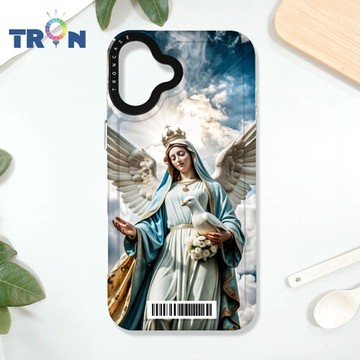 TRON iPhone 16 PLUS 聖母寫實派 防摔太空載具殼 透白 軟硬 手機殼