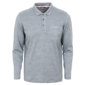 彈力提花POLO衫-極致灰(男264225240)