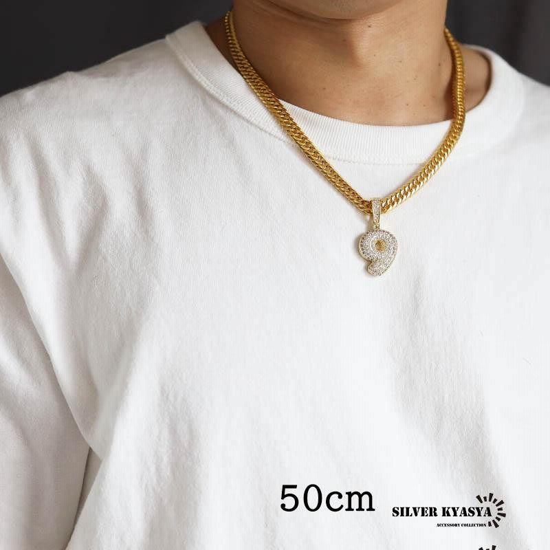 再入荷商品 ナンバー:2、50cm) ゴールド ナンバーネックレス 18k gp 金 アクセサリー