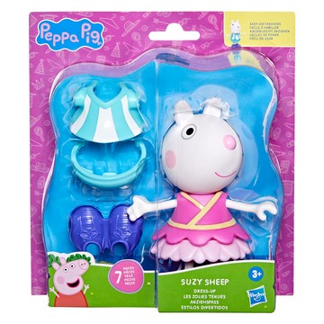 Hasbro 孩之寶 Peppa Pig 粉紅豬小妹遊戲組  小羊蘇西扮裝  1組  小羊蘇西扮裝 藍色 + 粉色