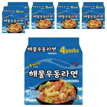 KORENO 可蕾諾 烏龍海鮮湯麵 102g  24包