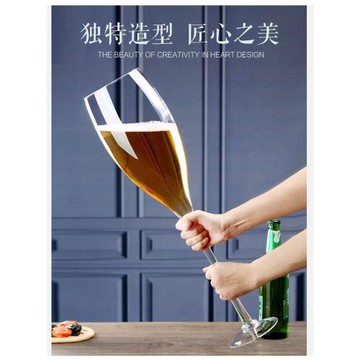 爆款婚禮創意超大號玻璃高腳杯交杯酒杯聚會紅酒杯婚宴巨大敬酒杯
