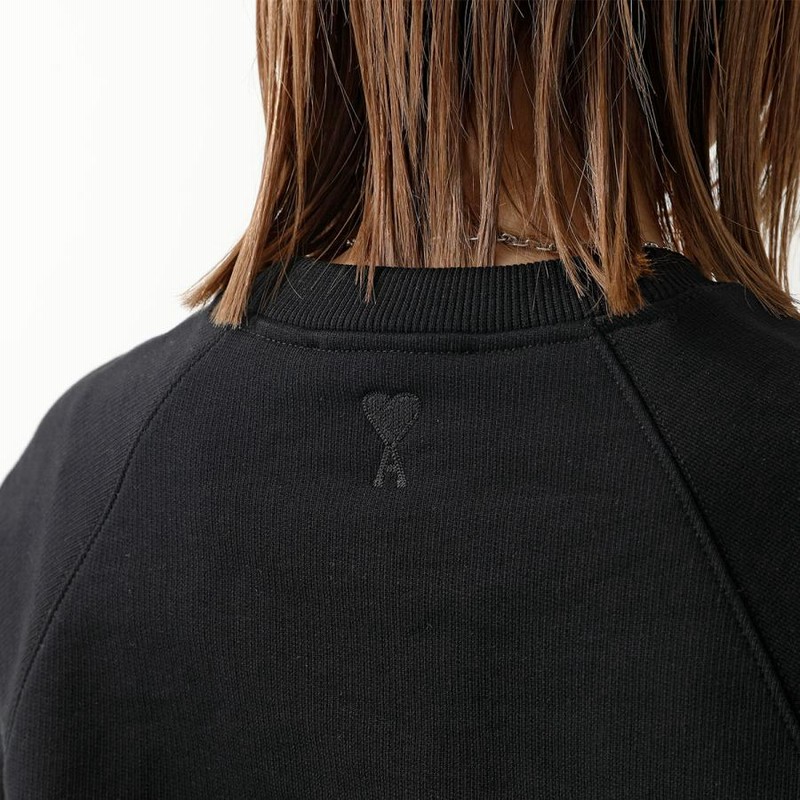 ami paris トレーナー スウェット メンズ USW024 747 001 楽天市場】アミ AMI メンズ スウェットシャツ USW024 747 NOIR