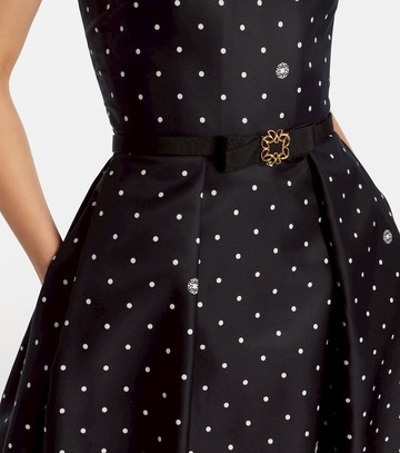 Elie Saab Belted polka-dot gown
