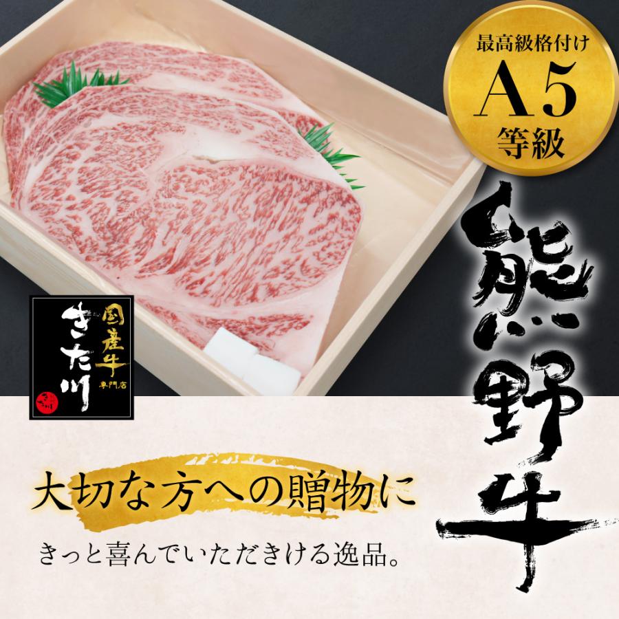 最高級 ギフト サーロイン ステーキ A5 ランク 熊野牛 300g (150g×2枚) 和歌山県産 黒毛和牛 Ａ５ 牛肉 お歳暮 贈り物 お中元 バーベキュー メーカー直送