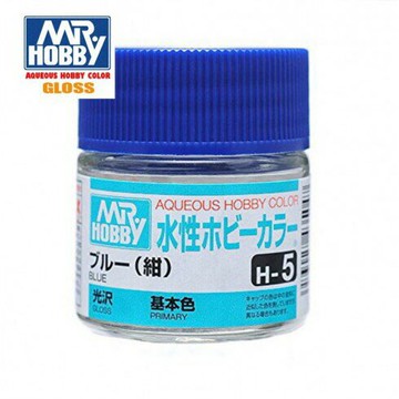 【鋼普拉】現貨 MR.HOBBY GUNZE 郡氏 GSI H-5 H5 環保新水性漆 光澤 藍色 模型漆 10ml