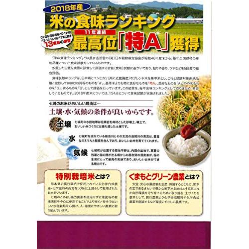 米 お米 ５ｋｇ 特別栽培米 七城の米 白米 熊本県産 令和４年産