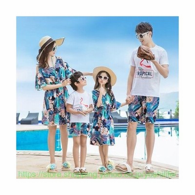 親子 アロハシャツ メンズ 親子コーデ アロハシャツ 親子 ペアルック 親子 お揃い 親子 アロハ ワンピース リゾートワンピース 通販 Lineポイント最大get Lineショッピング