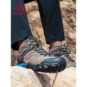 悍途高幫越野登山鞋男運動爬山男鞋春秋防水防滑鞋耐磨戶外徒步鞋