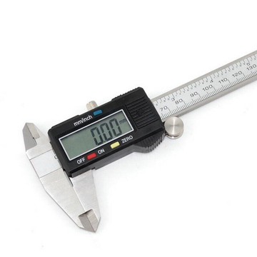 不鏽鋼 游標卡尺 8吋 盒裝 電子式 帶深度測量桿 LCD 測量卡尺 0-200MM【5628】  123便利屋