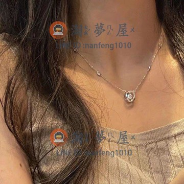 項鏈三秒心動高級感鋯石靈動吊墜百搭配飾女輕奢小眾【淘夢屋】