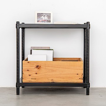 dayneeds 極致工藝 60x35x60cm二層置物架(烤漆黑) 收納架/儲藏架/書架