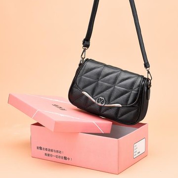 中年單肩軟皮婆婆女包