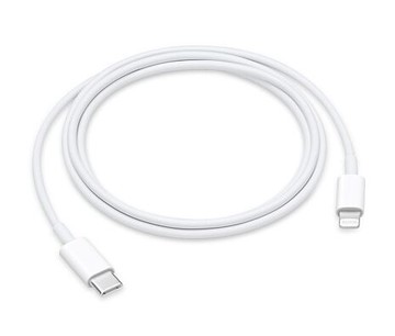 (Apple) USB-C to Lightning傳輸充電線1M(MUQ93FE/A)-白 Apple 原廠