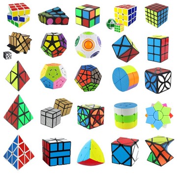 初學者學生益智魔方sq1楓葉套裝三角形金字塔223四葉順滑異型全套