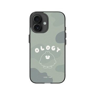 iPhone 16 Clear (相機按鈕) 酷墨灰 - 奧樂雞 Ology - 迷彩綠