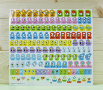 【震撼精品百貨】史奴比Peanuts Snoopy  貼紙-生日款-橘色*25660 震撼日式精品百貨