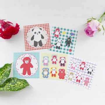 復古千代紙便條紙 玩偶