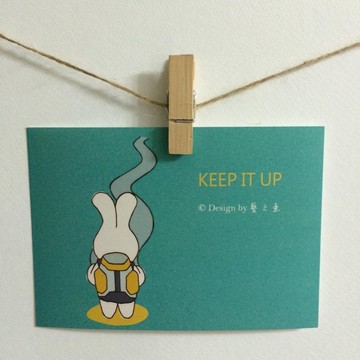 《藝之魚》KEEP IT UP 卡片 明信片 --C0086