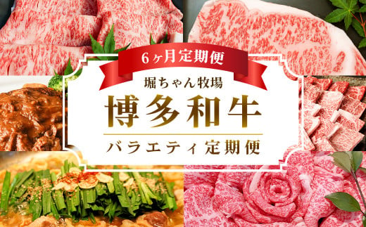  堀ちゃん牧場 博多和牛 バラエティ セット 定期便 牛肉 スライス ステーキ