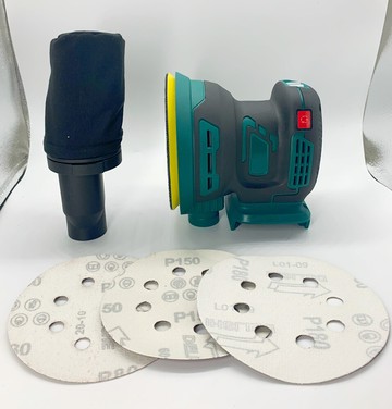 無刷鋰電打磨機 jj(牧田) 21v 單機+配件(無電池) /方形拋光機/圓形膩子磨平機/砂紙機