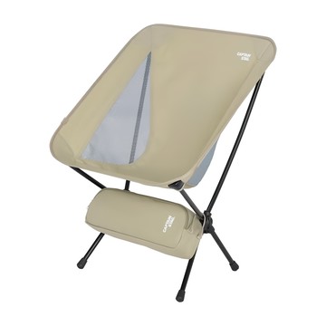 CAPTAIN STAG 鹿牌 輕便椅 可承重約80kg 鋁合金主體  卡其色  1個