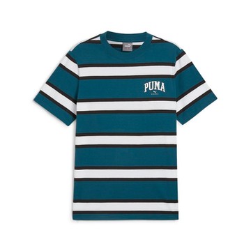 【PUMA官方旗艦】基本系列Puma Squad條紋印花短袖T恤 男性 68179322