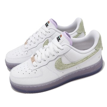 休閒鞋 Wmns Air Force 1 07 LX 女鞋 白 綠 紫 AF1 經典 皮革 運動鞋 HF5719-139