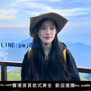 【店家補貼】西部牛仔登山漁夫帽女戶外爬山大帽簷遮陽防曬帽沙漠徒步露營帽子男