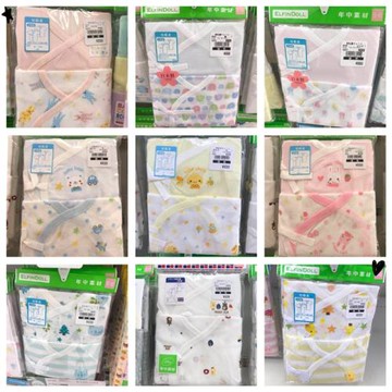 日本本土西松屋新生兒哈衣短上衣寶寶和尚服短袖純棉兩件男女夏款