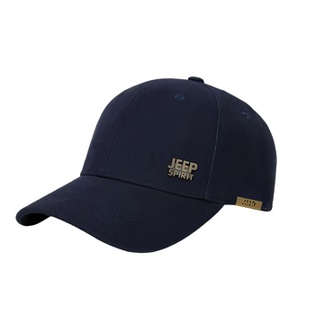 Jeep 男女通用休閒時尚Frieze簡約Logo基本款棒球帽  1個  自由尺寸  海軍藍