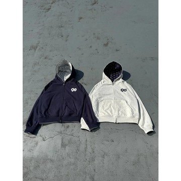AirRoom正品 2026SS 9090 90 LOGO DOT ZIP HOODIE 波點 點點 雙面穿 連帽 外套