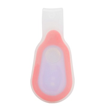 【Lixada】矽膠夜間騎行跑步背包安全警示LED手電筒燈(橙色)