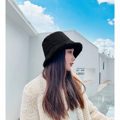バケットハット 帽子 キャスケット ボア ムートン 韓国ファッション シンプル 小顔 通販 Lineポイント最大get Lineショッピング