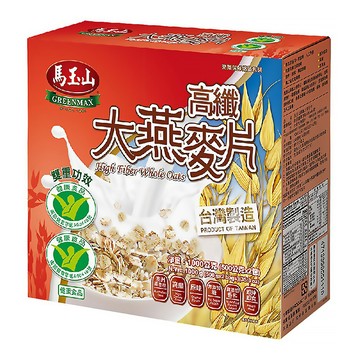 馬玉山 高纖大燕麥片  1盒  1000g
