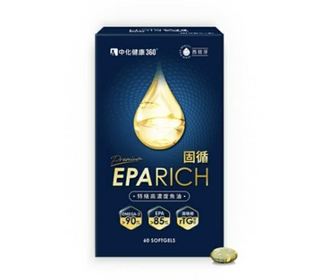 中化健康360 固循特級高濃度魚油 60顆/盒 魚油、維生素E、EPA、OMEGA-3 憨吉小舖