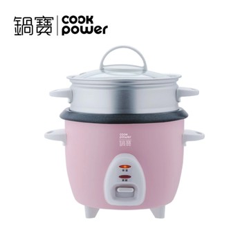 鍋寶COOK POWR 多功能電子鍋3人份(附蒸籠+蒸架)粉色 RCO-3005P