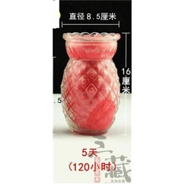 植物酥油燈旺來燭菠蘿燈鳳梨燭臺灣拜拜開工祭祀無菸蠟燭