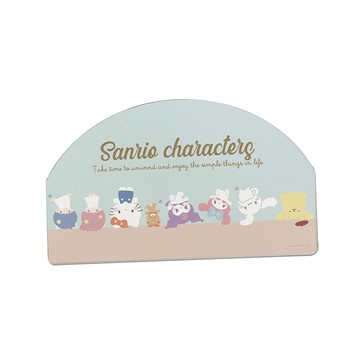 收納王妃 - Sanrio三麗鷗【Q版集合倒立】 半圓造型珪藻土吸水地墊 浴室地墊 腳踏墊 吸水墊60X35X0.9cm