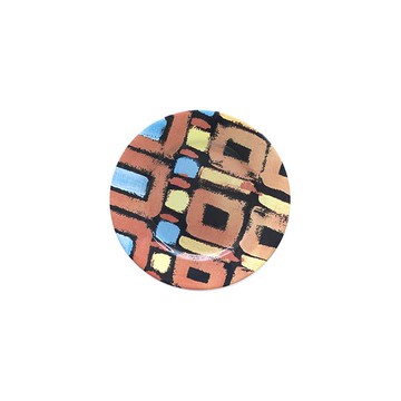 Le Botteghe su Gologone Plates Round Ceramic Colores 19 + 25 + 28 Cm