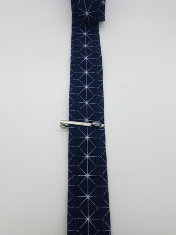 銀礦石領帶夾金屬領帶夾