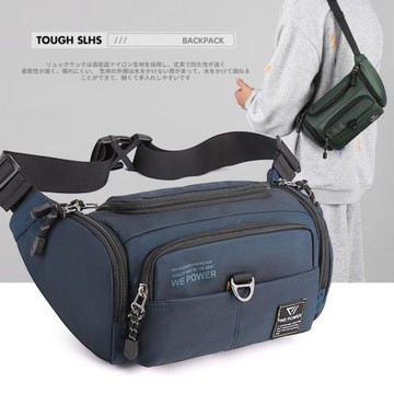 潮牌大容量腰包戶外男士女胸包旅行斜跨后背包機車騎行挎包斜挎包