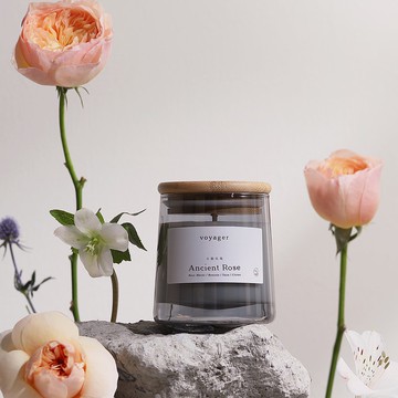 花五 | 古牆玫瑰 天然精油香氛蠟燭 | voyager