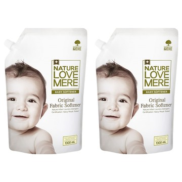 NATURE LOVE MERE 嬰兒衣物柔軟精補充包 有機  1.3L  2包