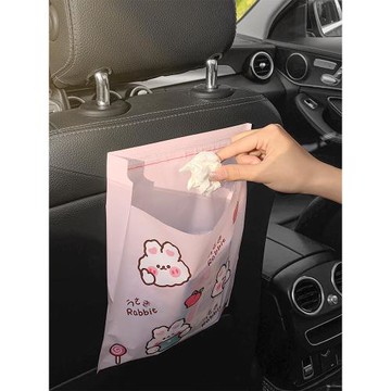 車載垃圾袋粘貼式車用垃圾桶車上折疊垃圾清潔一次性汽車內用收納